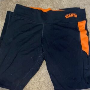 San Francisco Giants Black and Orange Athletic Yoga Pants